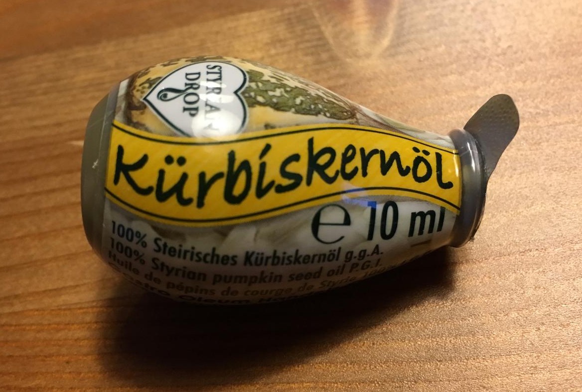 Nette Verpackung - netter Inhalt. 100% steirisches Kernöl