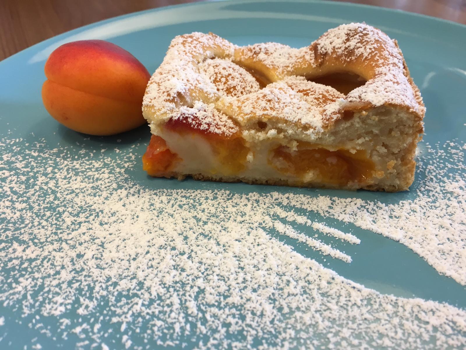 Marillenkuchen mit Topfen ... Gekühlt und etwas sitzen geblieben ist es perfekt für ein bisschen sommerliches Kaffeejäuschen