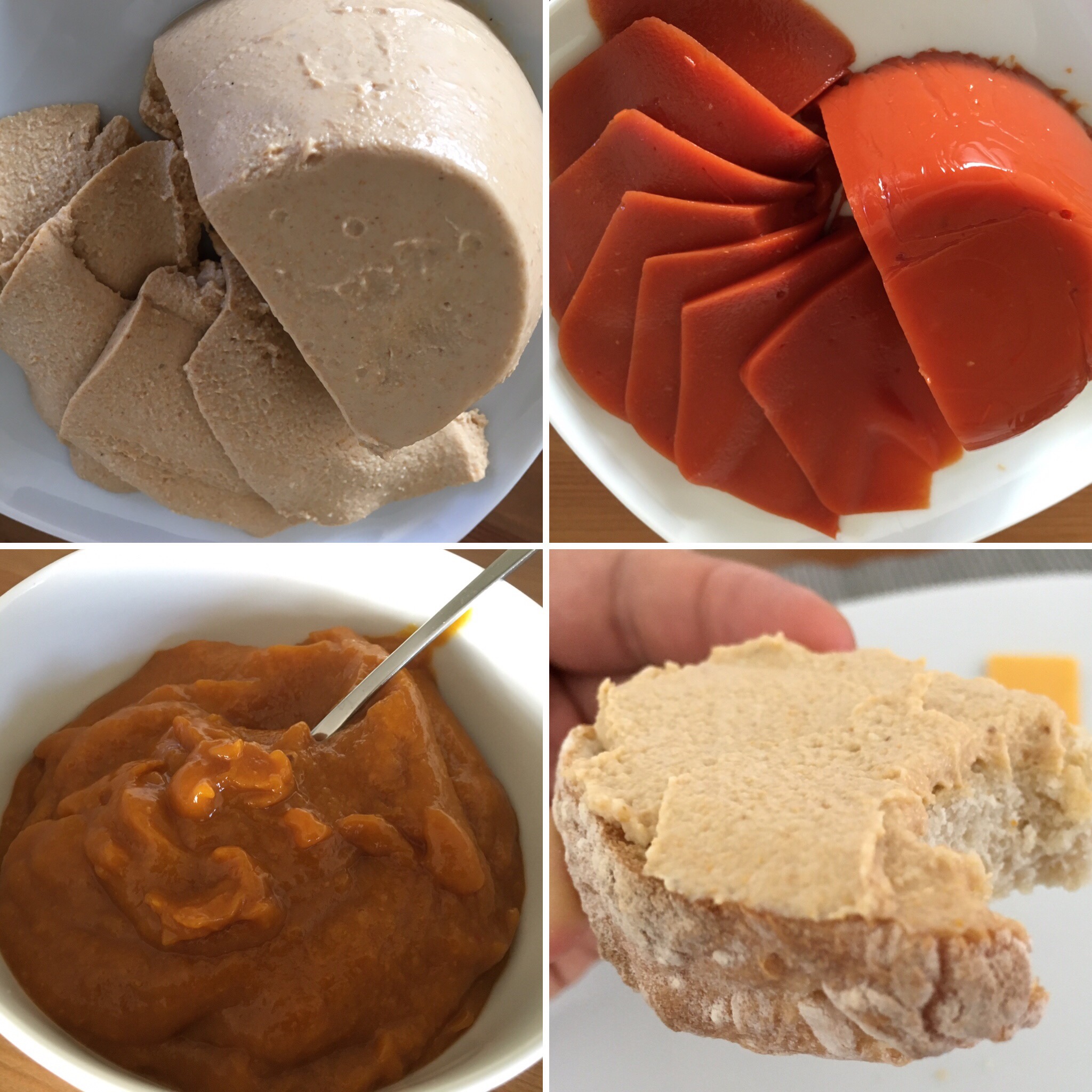 Tomaten-Terrine, Pilz-Pastete und Marillen-Curry-Aufstrich Tomaten-Terrine, Pilz-Pastete und Marillen-Curry-Aufstrich