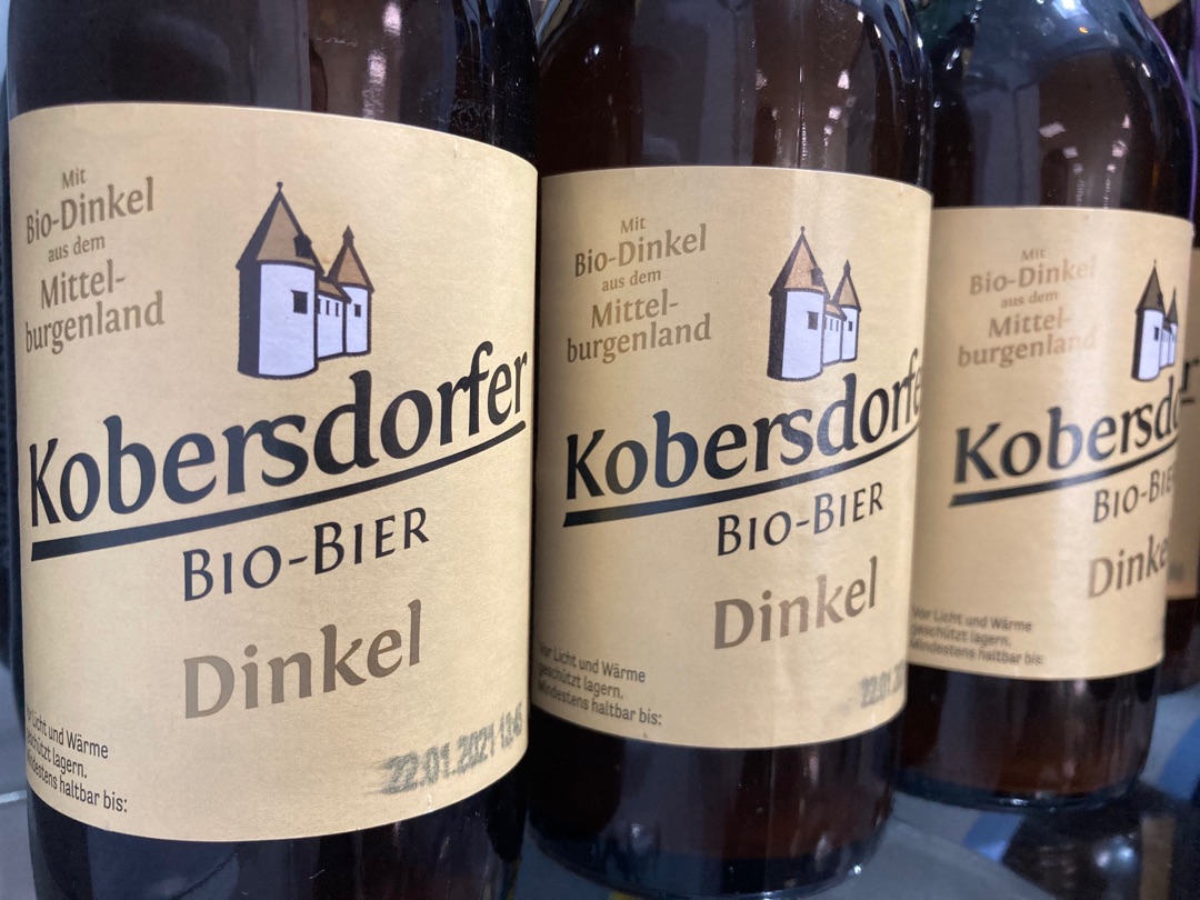 Kobersdorfer Bio-Bier hat es mir besonders in der Dinkelvariante angetan.